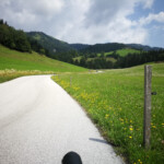 Anfahrt Frankenalm kurz nach Kössen