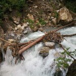 Die Spuren der letzten Unwetter sind in der Aa-Schlucht nicht zu übersehen. Die Spuren der letzten Unwetter.