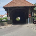 Holzbrücke über die Thur zwischen Andelfingen und Kleinandelfingen Thurbrücke Andelfingen