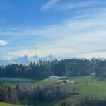 Aussicht vom Ulmizberg in die Berner Alpen Berner Alpen